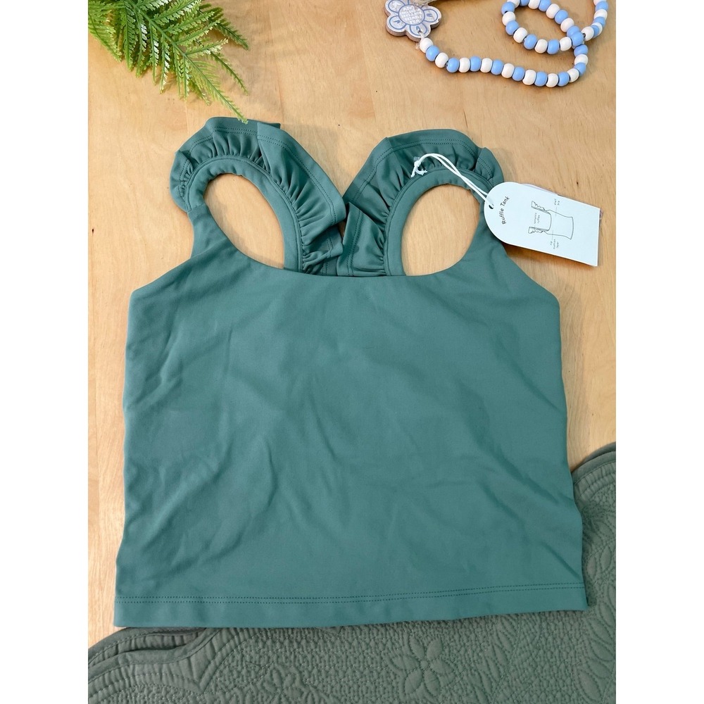 Ruffle Athletic Tank Top Size S NWT